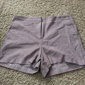 Women’s Loft Flat Front Shorts Size 10 Pink/Blue/white print